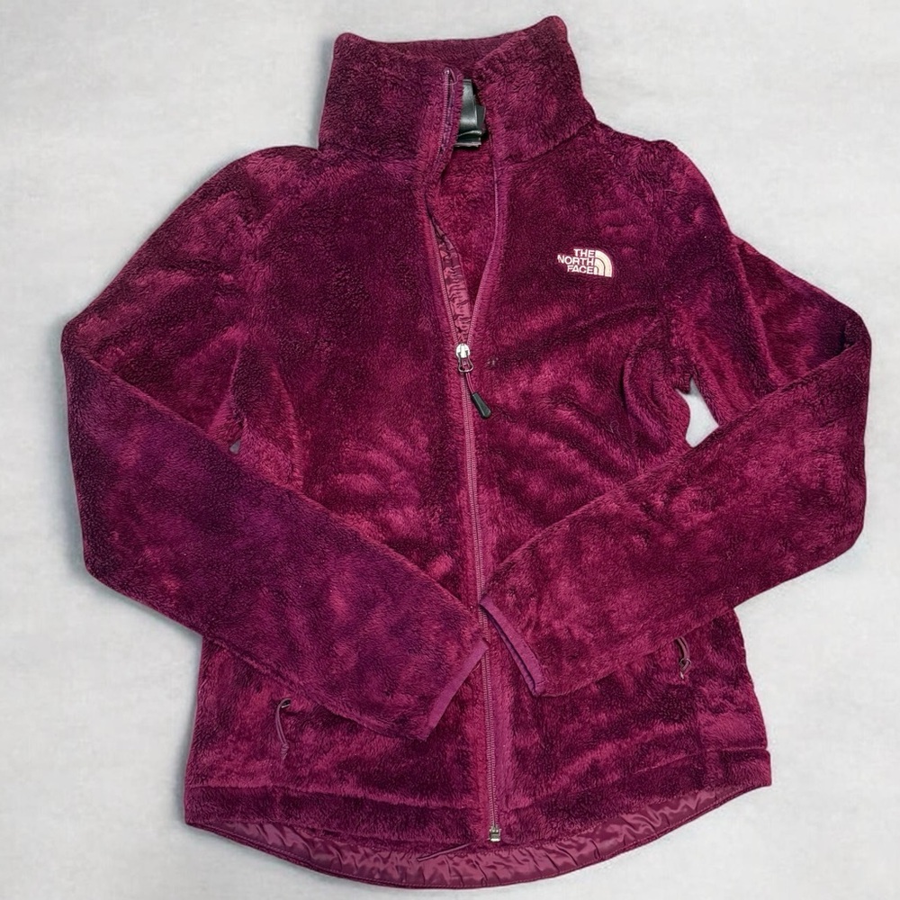 The North Face High Pile Burgundy Fleece Jacket